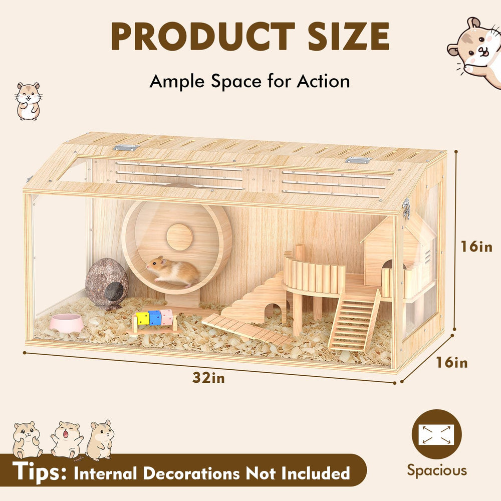XiaZ habitat en acrylique – vue claire et facile à nettoyer.