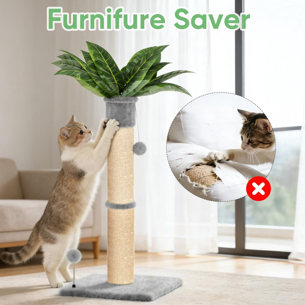 XiaZ arbre chat tige sisal 4,5 pouces pour tous les chats.