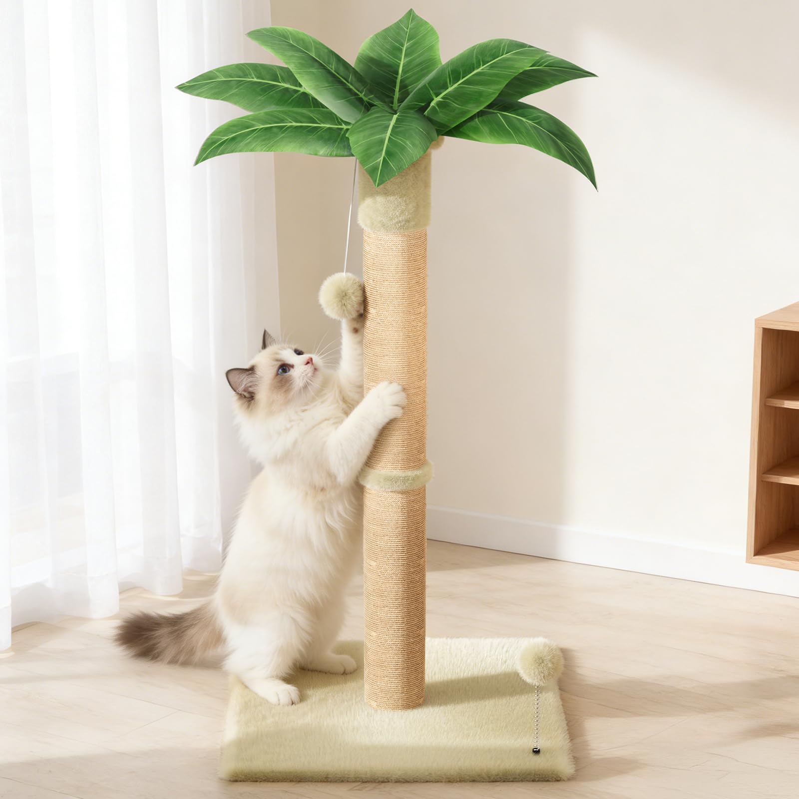 XiaZ Arbre à griffes 34'' avec base large pour stabilité.