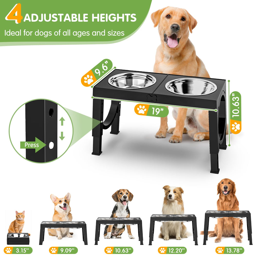 XIAZ bols surélevés à 9,09 pouces, ajustement adapté à la taille du chien.
