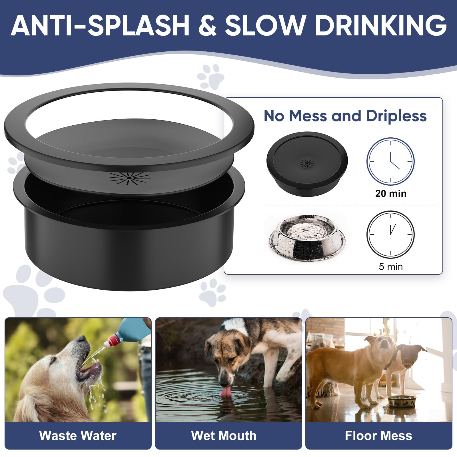 XiaZ hauteur 13-78 pouces, solution ajustable pour tout chien.