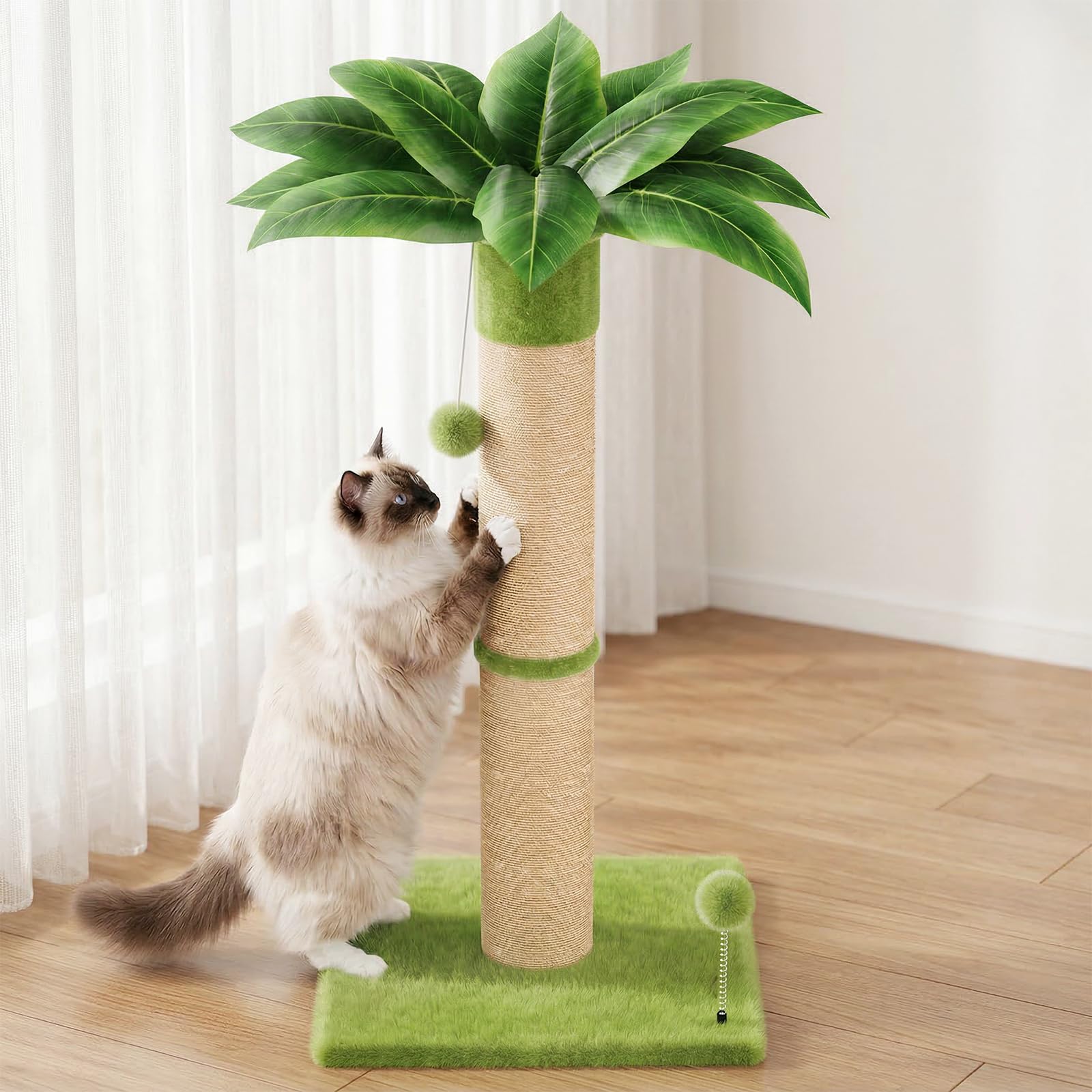 xiaz-grattoir-chat-tour-34-pouces offre base stable et étirement vertical pour chats