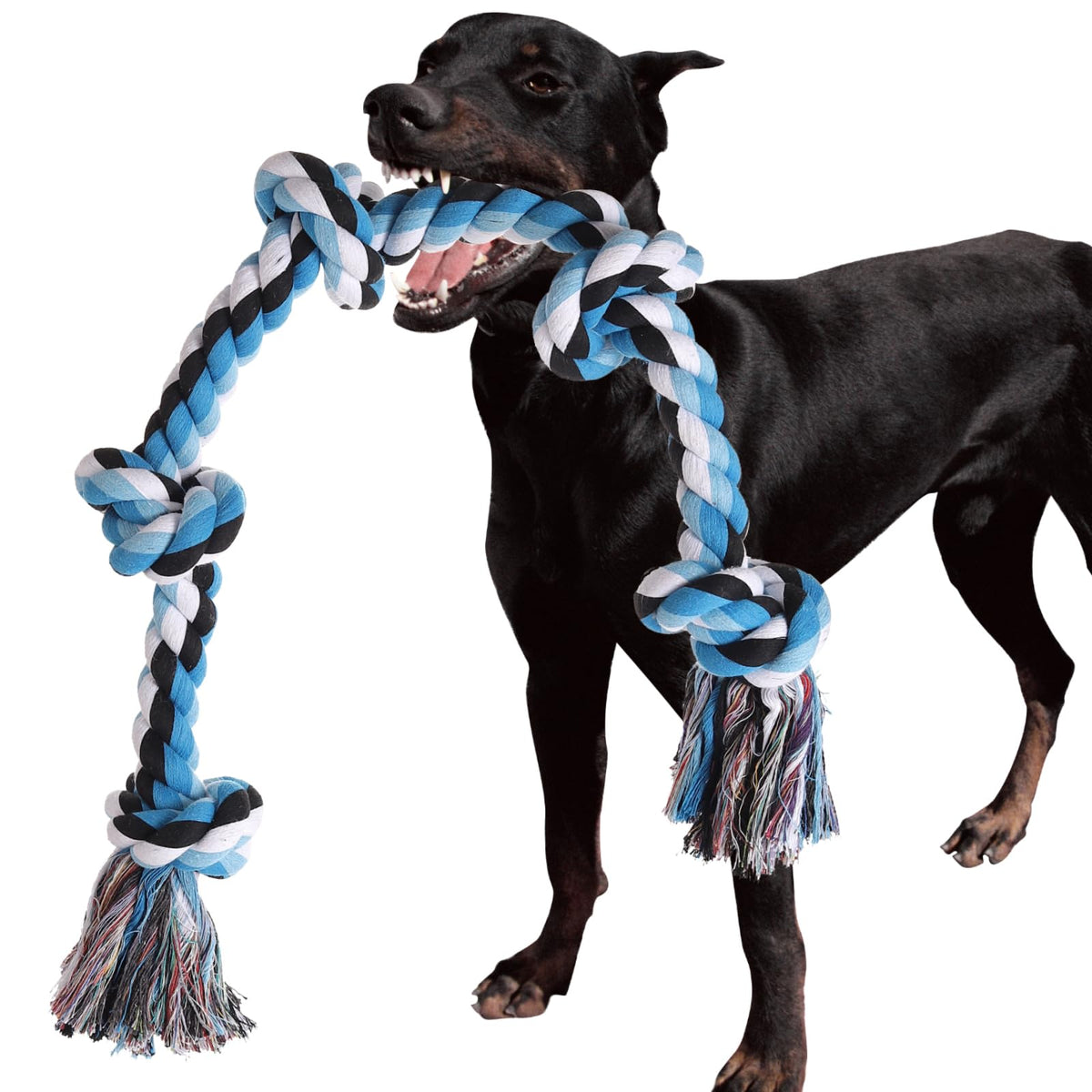 Jouet corde XIGOU pour chien grand, indestructible, idéal pour tir à la corde.