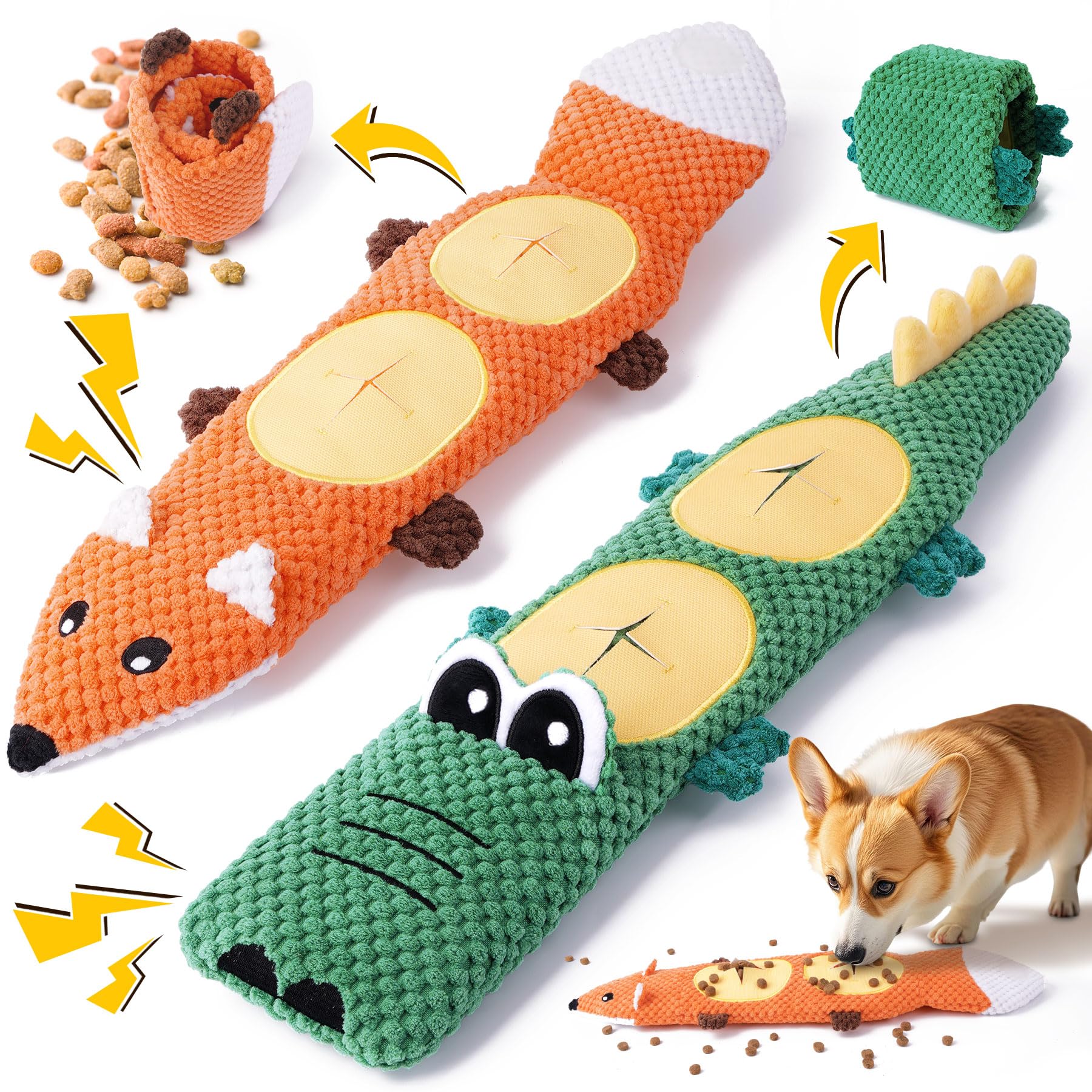 Jouet XIUGOAL pour chien sans garnissage, durable et sûr.