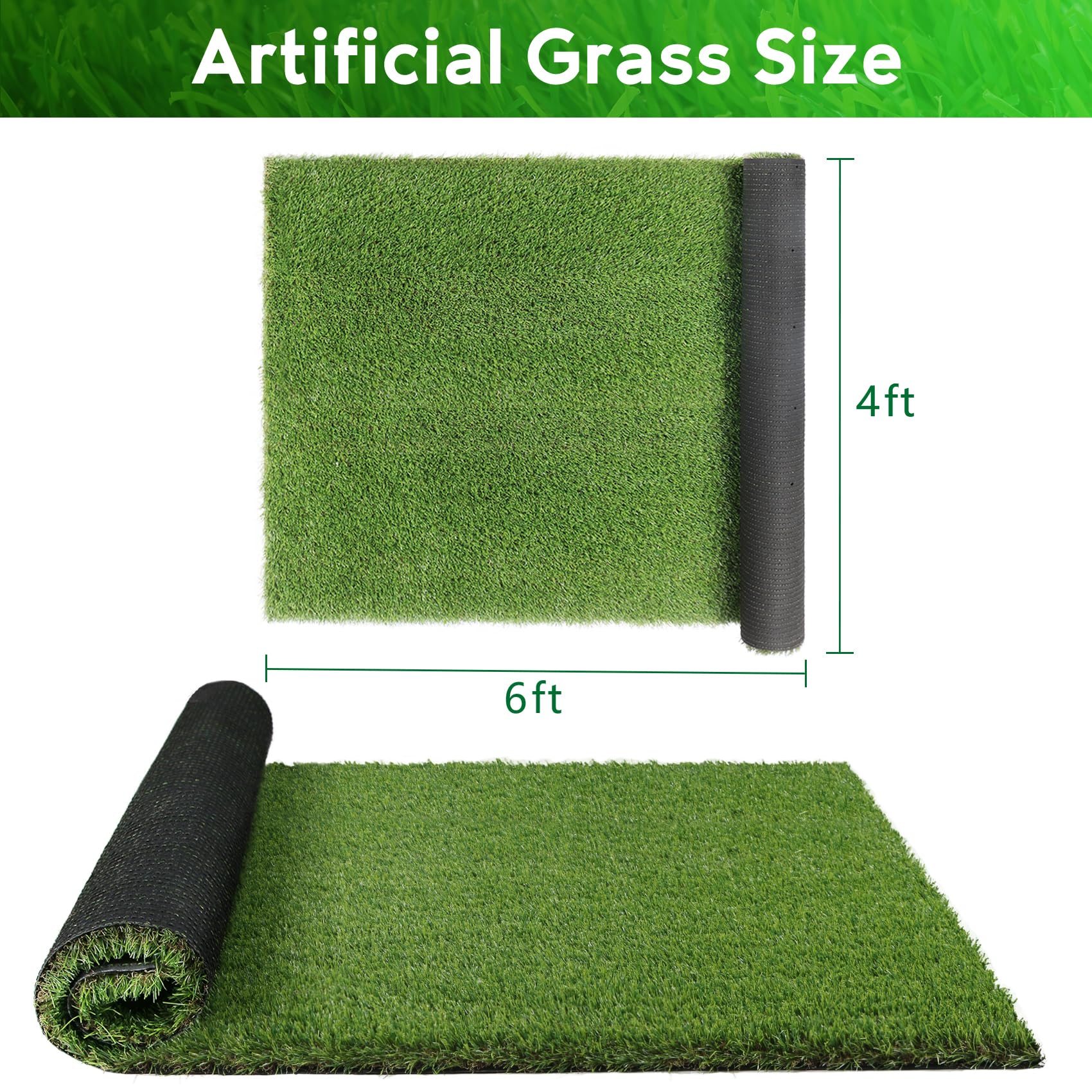 XLX TURF pile épaisse et douce pour un confort réaliste lors des pauses toilette des chiens.