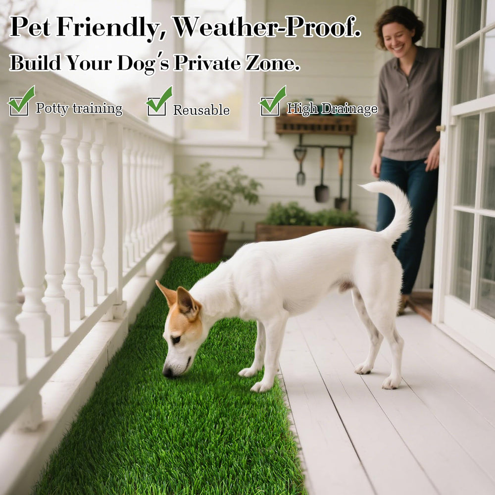 Zone toilette chiens XLX TURF avec emboîtement rapide