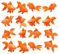 XMHF poissons rouges artificiels orange, décor durable pour votre aquarium.