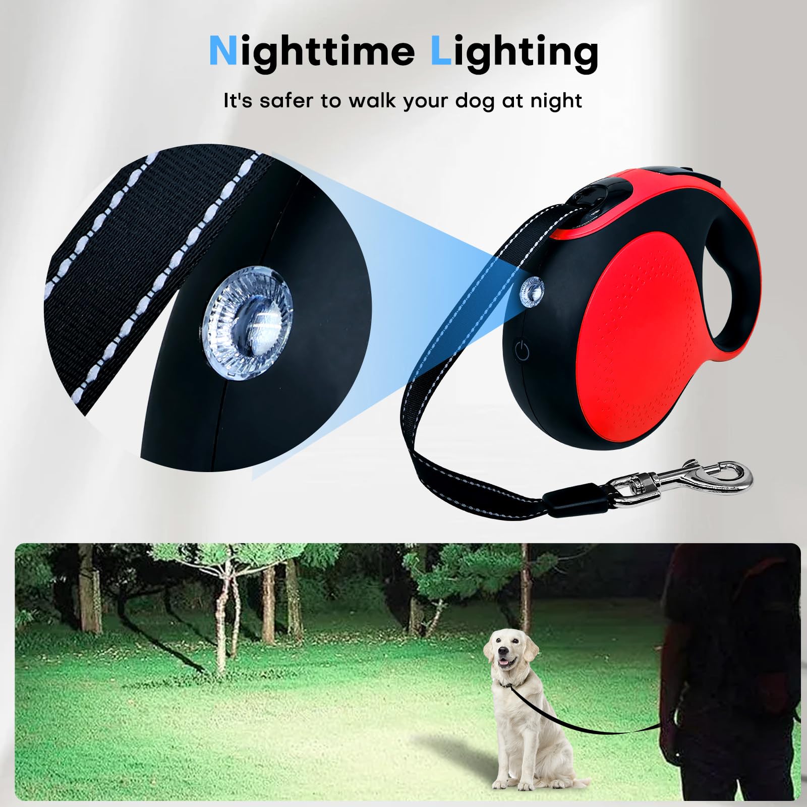 XMZALST Lampe LED haute intensité pour une visibilité nocturne accrue.