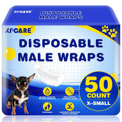 XPCARE couches jetables pour chiens mâles XS – emballage pratique