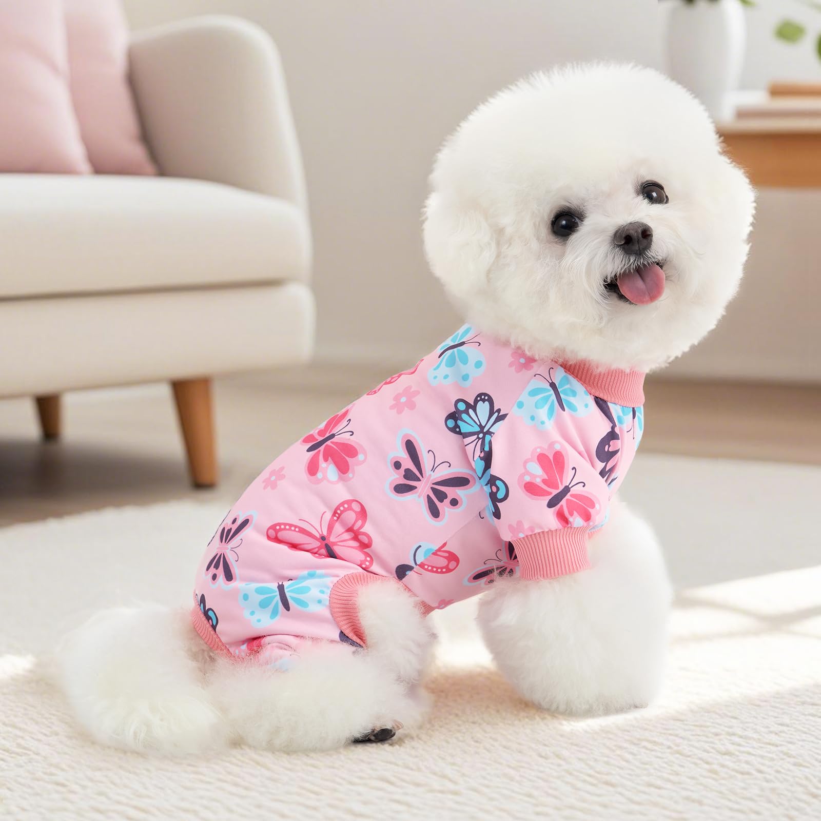 XPUDAC pyjama chien avec élastiques d'enfilage faciles et coupe pratique.