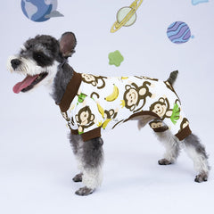 Pyjamas XPUDAC chien, coupe haute facilitant les pauses toilettes.