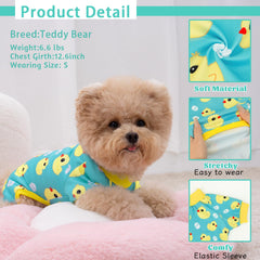 XPUDAC pyjamas chien petit imprimés dessins animaux, look ludique.
