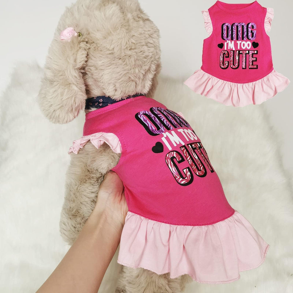 XPUDAC robe petit animal rose, parfait pour balades et photos familiales.