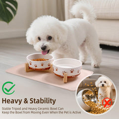 XRBEOU tapis antiderapant pour bol chien, evite les debordements.
