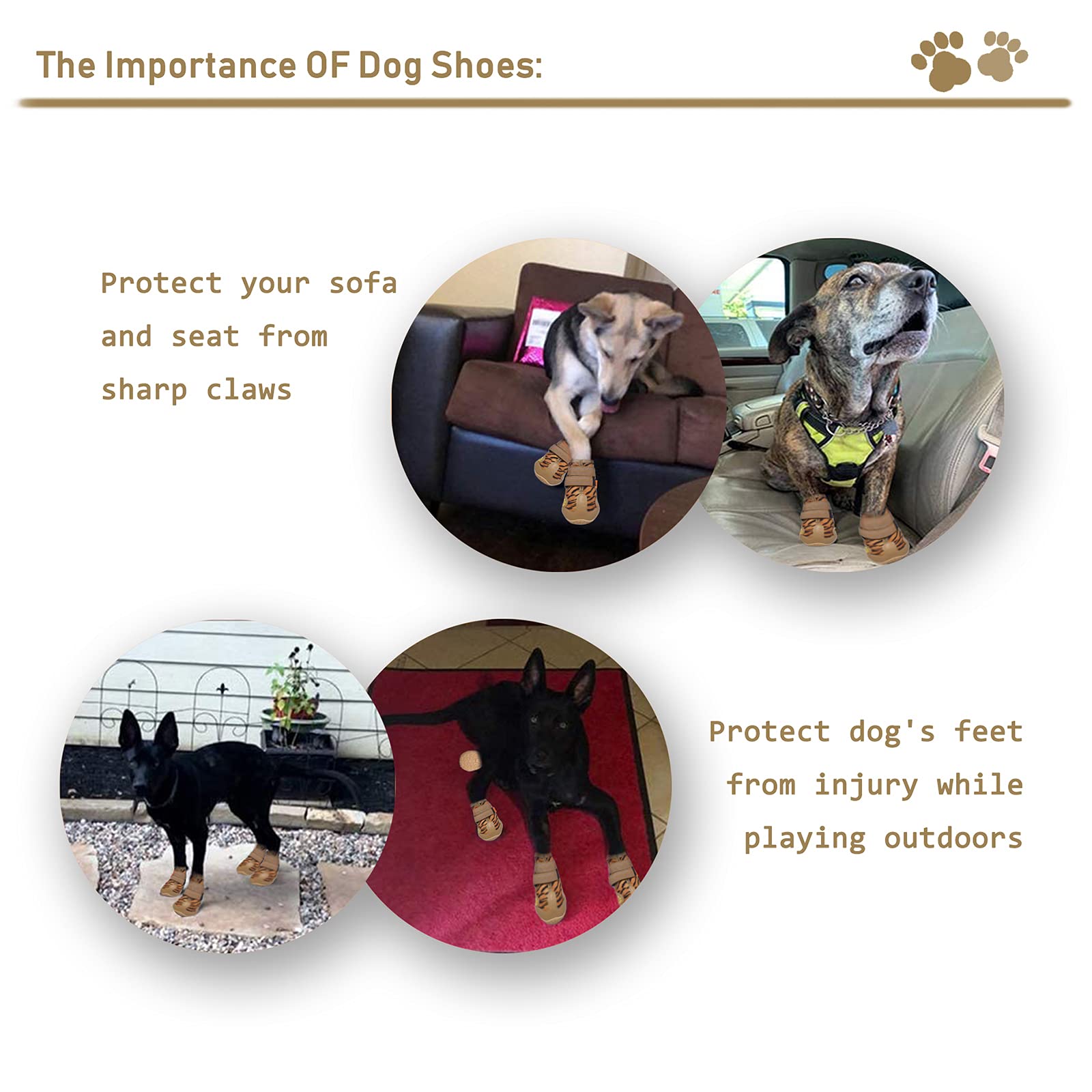 Bottes XSY&G offrant un confort intérieur doux pour le chien.