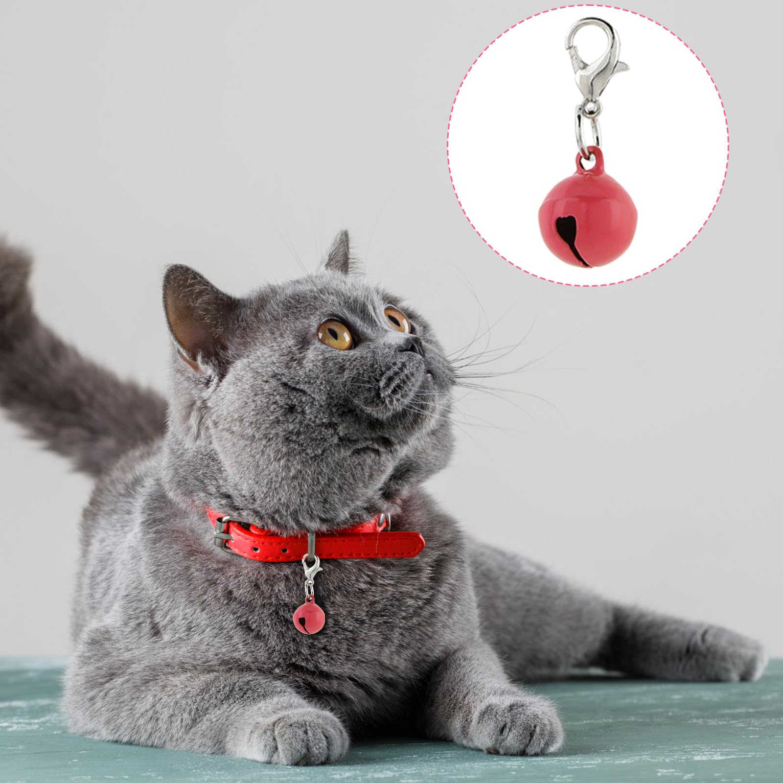 Grelots Xthrotsenk pour collier chat et chien jaune, couleurs vives et faciles à distinguer