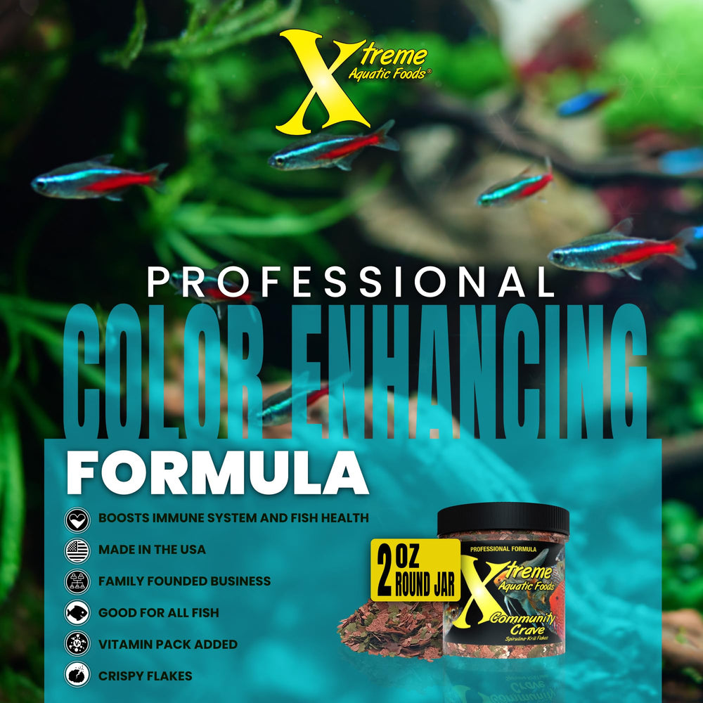 Flocons Communautaires Xtreme Crave – texture agréable pour nourrir les poissons quotidiennement