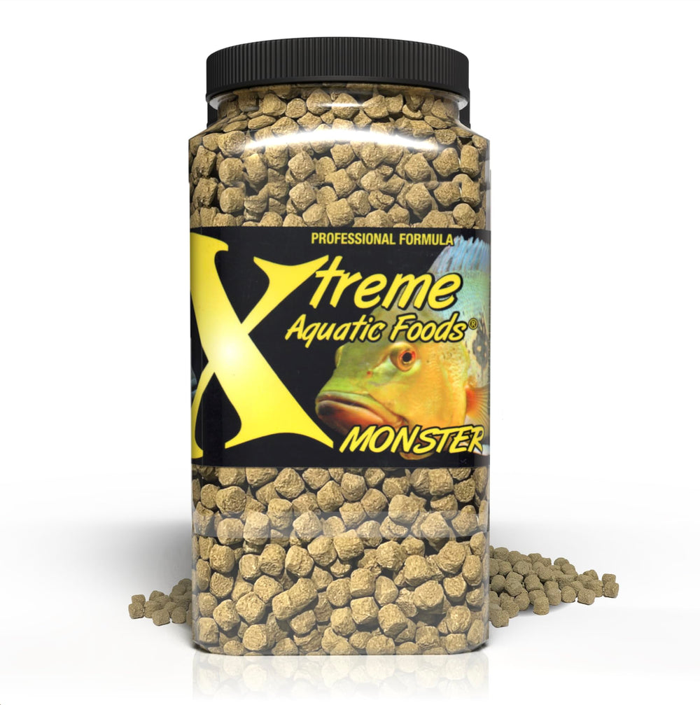 Pellets Monster 9.0mm à coulée lente de Xtreme Aquatic Foods pour gros poissons.