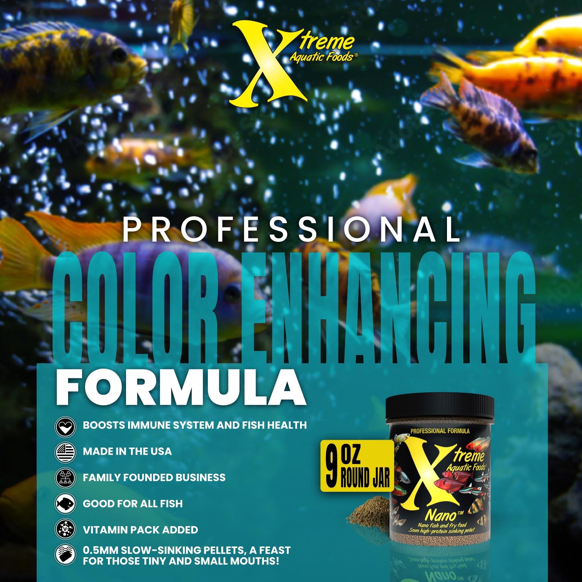 Xtreme Nano Pellets 0-5 mm: formule protéique adaptée aux petits poissons