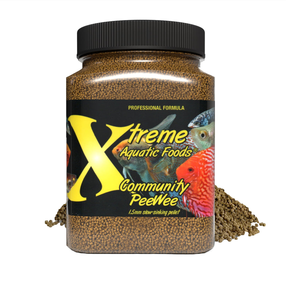 Xtreme Aquatic Foods Pellets Peewee 1,5 mm à descente lente pour poissons.