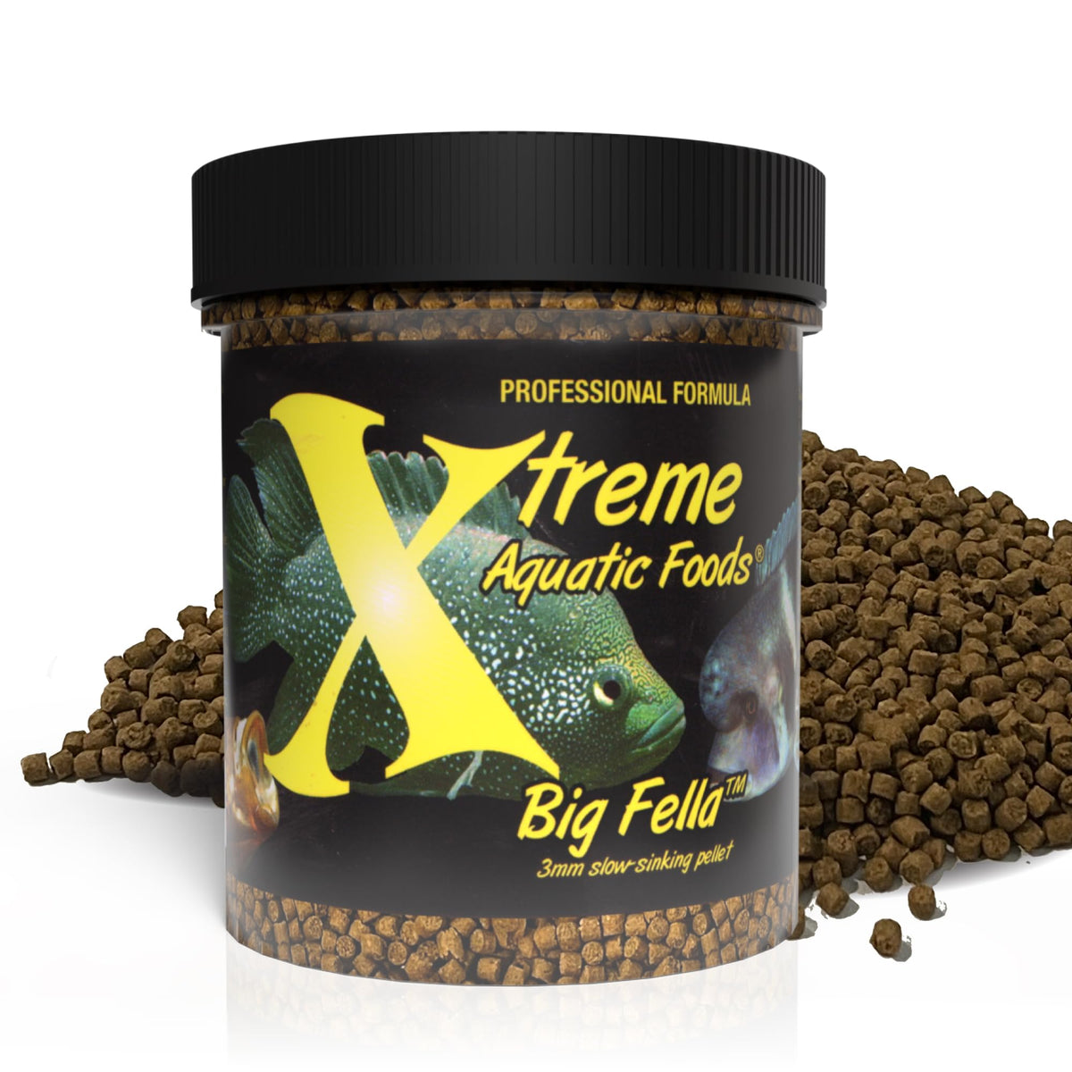 Xtreme Big Fella 3mm: boulettes nutritionnelles pour cichlidés, soutien croissance.