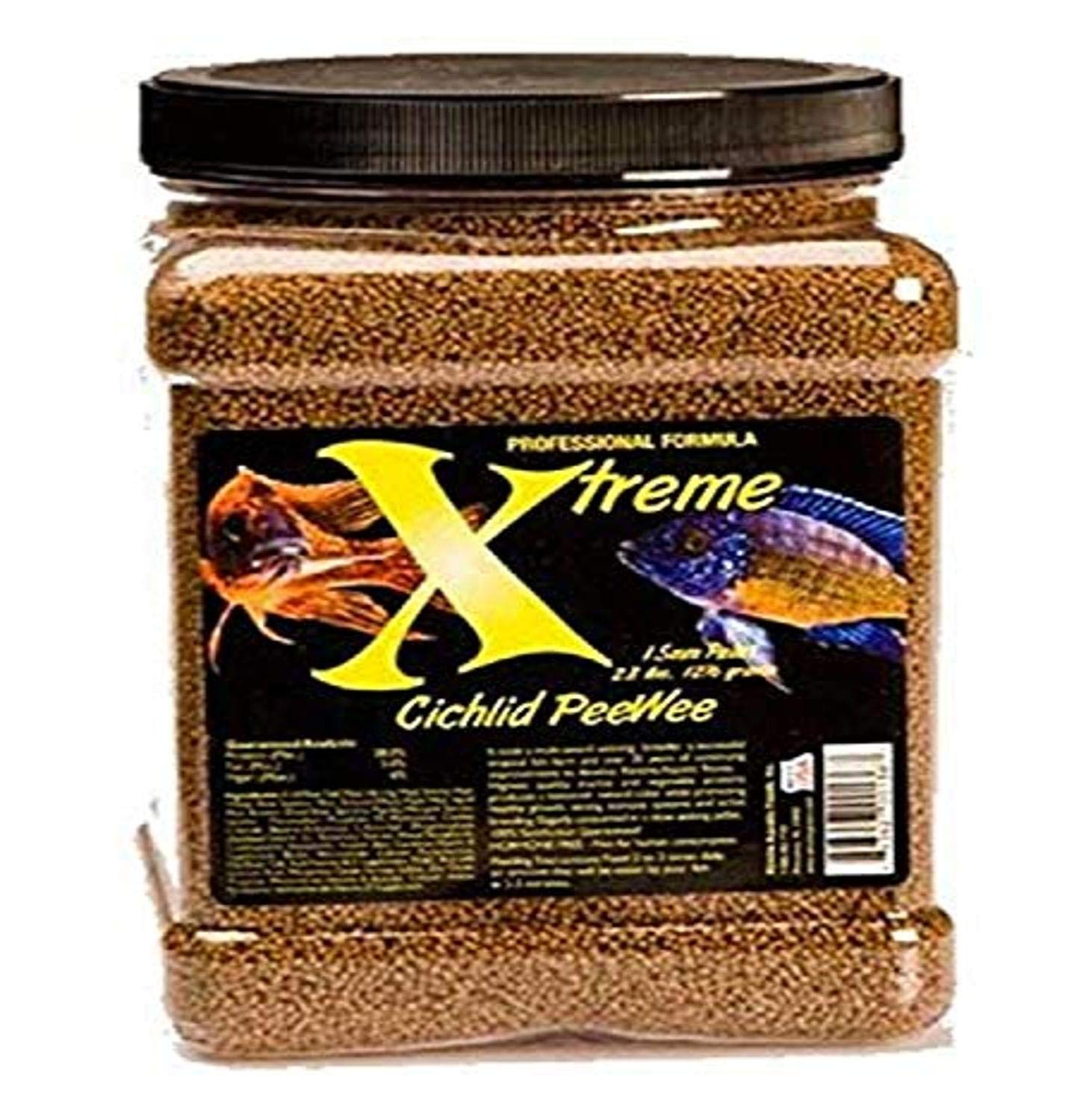Xtreme Cichlid Peewee Granules intensifient les couleurs et la vitalité des cichlidés