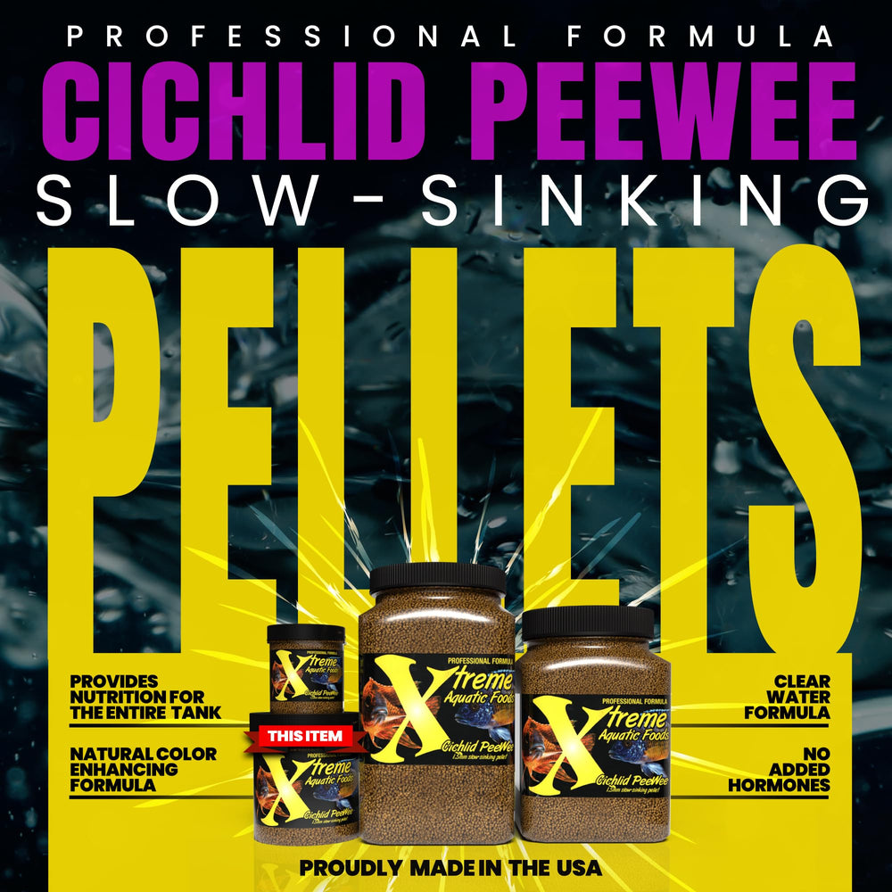 Xtreme Cichlid PeeWee Pellets, couleur éclatante pour des poissons plus vifs