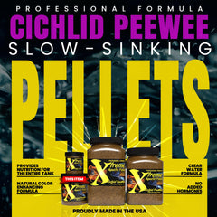 Xtreme Cichlid PeeWee Pellets, couleur éclatante pour des poissons plus vifs