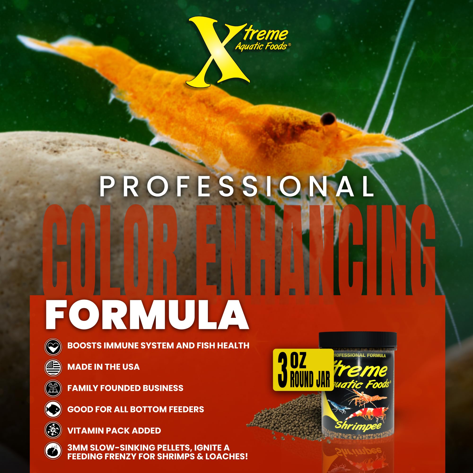 Produit fabriqué aux États‑Unis Xtreme Shrimpee et sa qualité