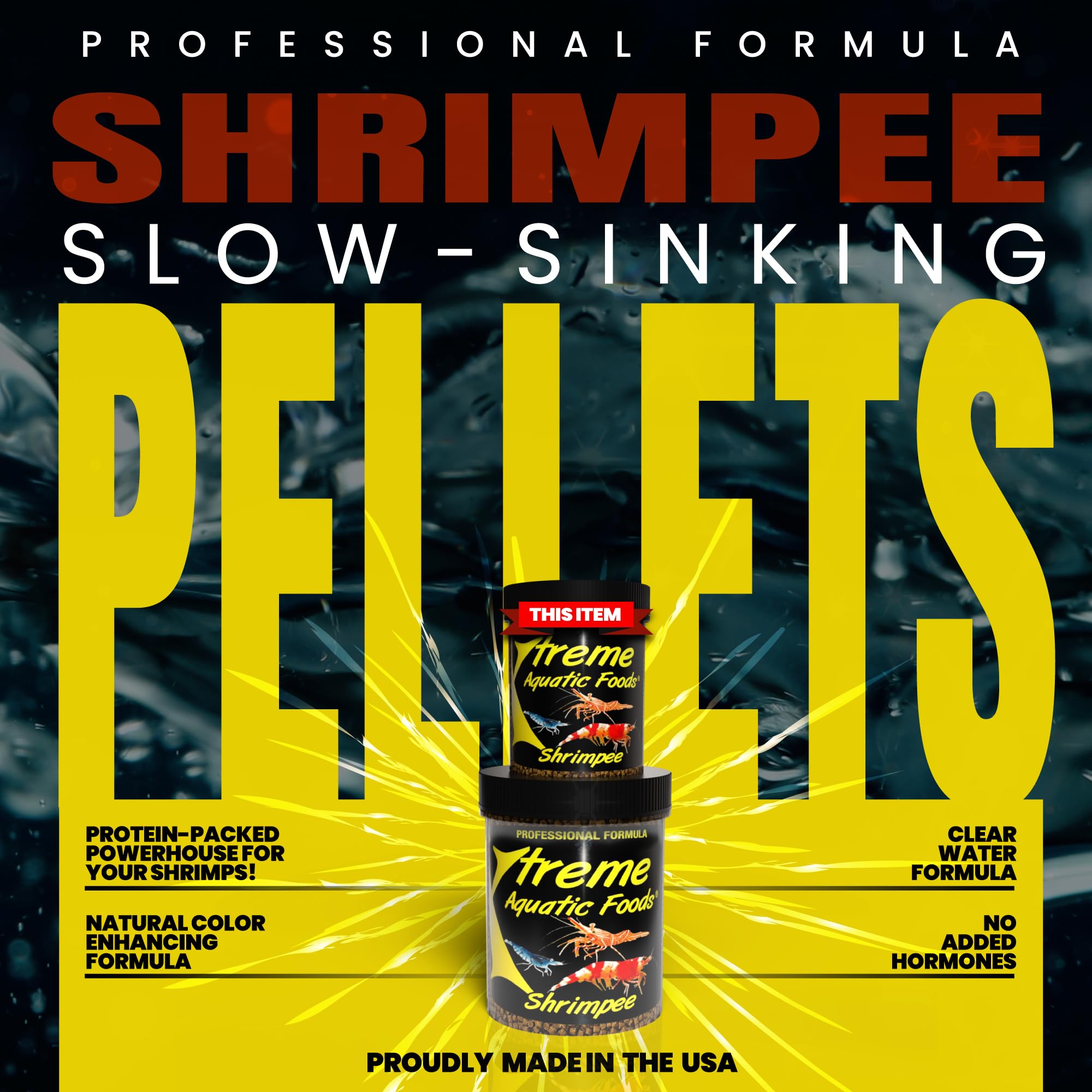 Nourriture quotidienne Xtreme Shrimpee dans nano-bassin pour crevettes