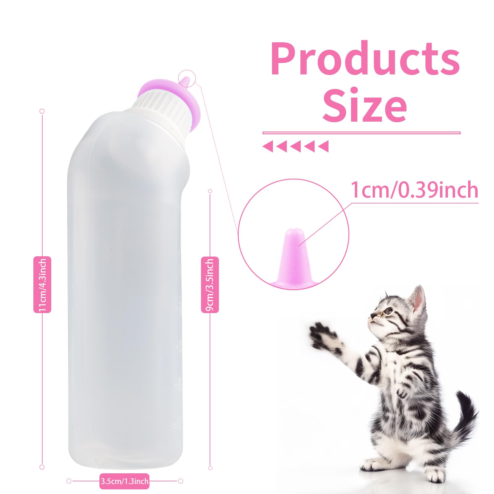 Ensemble Xuandea de 5 biberons rose, pratique et économique.