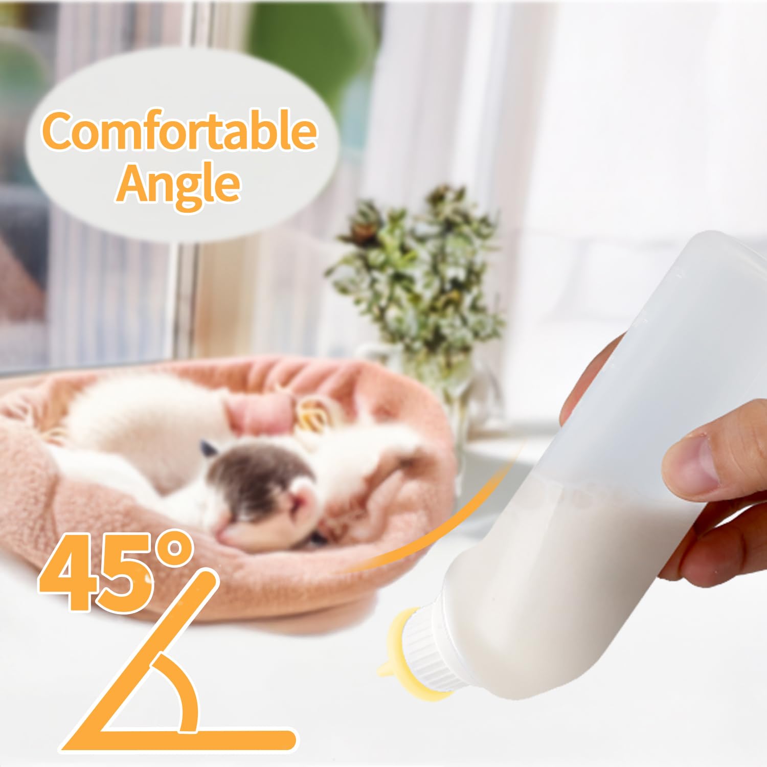 Kit multifonction Xuandea chaton jaune, idéal pour plusieurs petits animaux comme chatons et chiots.