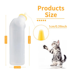 Tétine silicone Xuandea chaton jaune, douceur lors des tétées pour chiots et chatons.