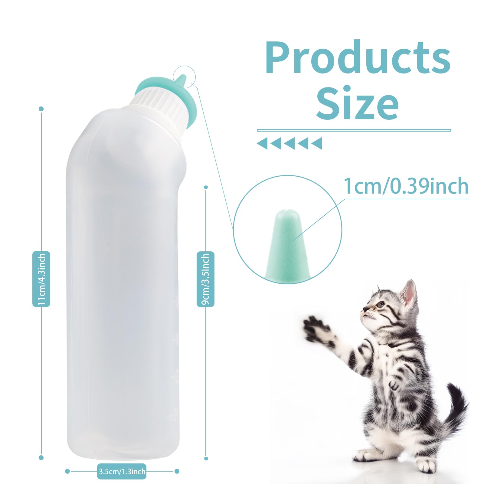 Tétine silicone Xuandea pour chaton et chiot, douceur et sécurité
