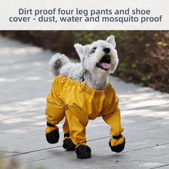 XUANNIAO bottes chien jaune XL anti-derapantes pour sols intenses