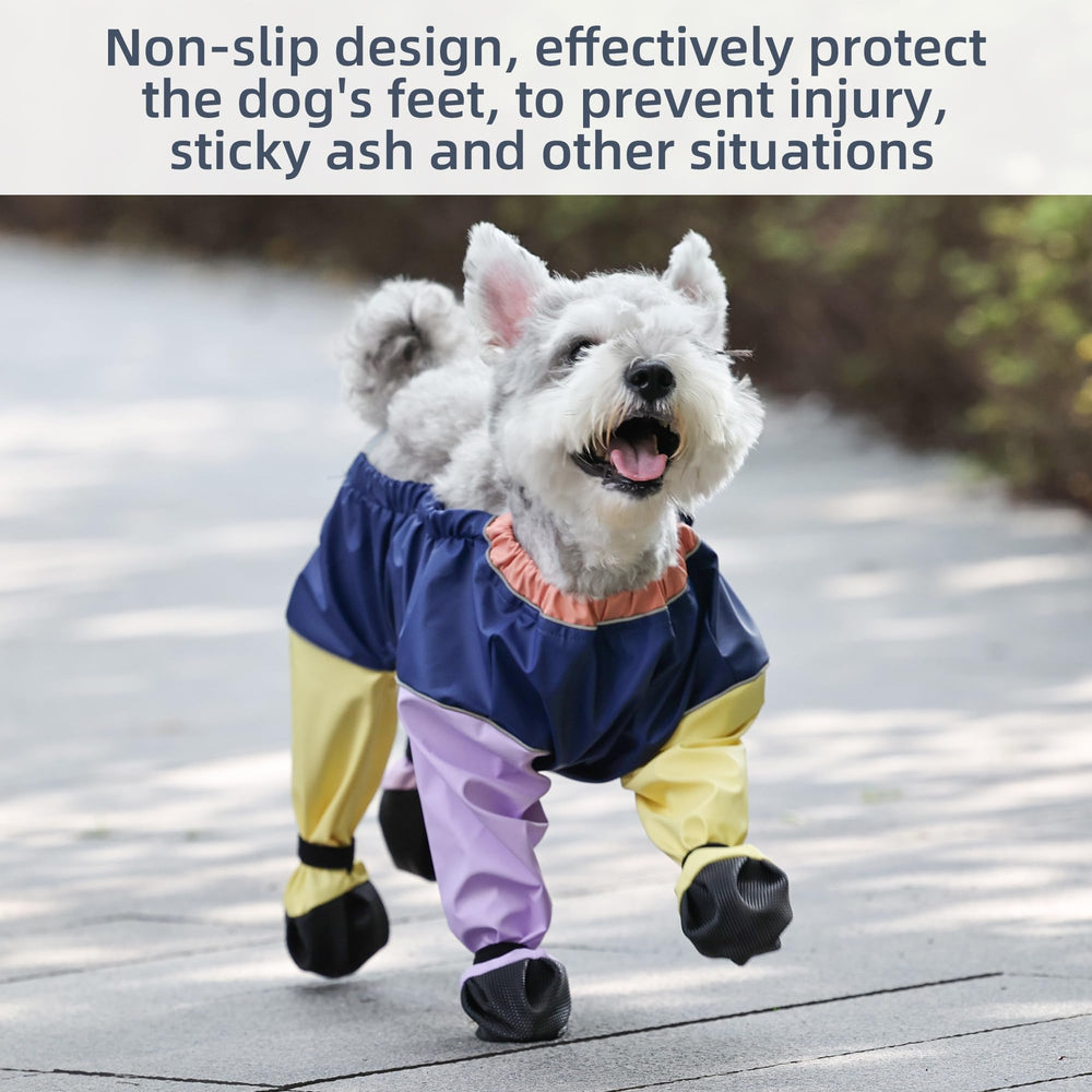 XUANNIAO bottes chien jaune XL languettes reflectissantes pour meilleure visibilité