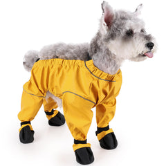 XUANNIAO bottes chien jaune XL ouvertes, enfiler facilement avant la promenade