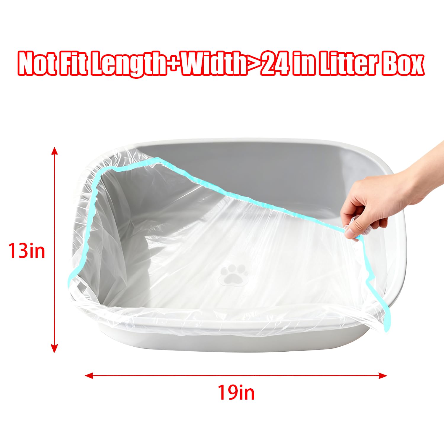 XUEPETT sacs litière 22 gallons pour de longues périodes entre remplissages.