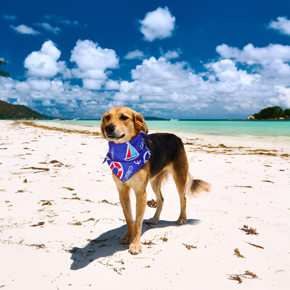 Xuniea bandanas chat motif nautique océan, idéal pour un style chic.