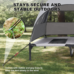 Tente XUVIRA pour chien imperméable et respirante idéale en camping.