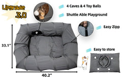 XxingSheep cat tunnel XL — tapis centre confortable pour sieste