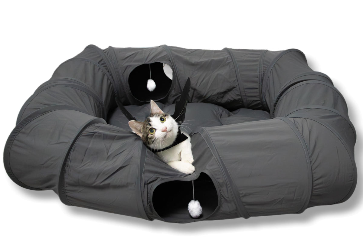XxingSheep cat tunnel XL — vue d'ensemble spacieuse pour jeux et repos