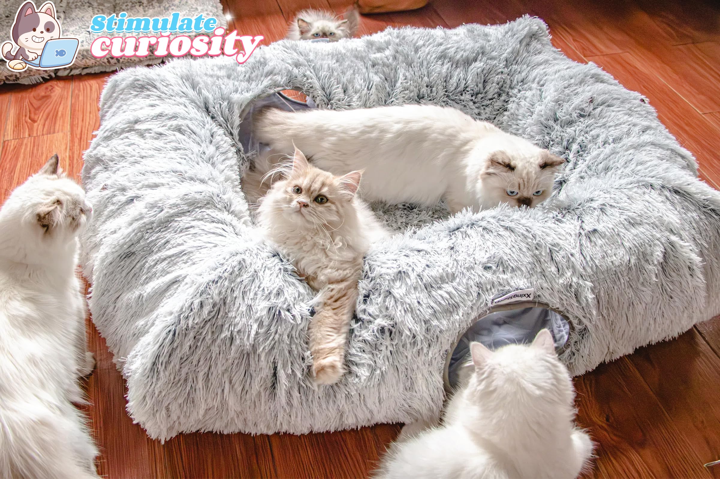 XxingSheep tunnel-chat centre-matel-confort pour sieste douce.