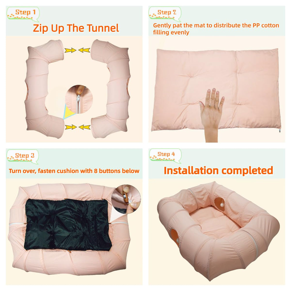 XxingSheep tunnel chat XL tissu respirant pour rester au frais