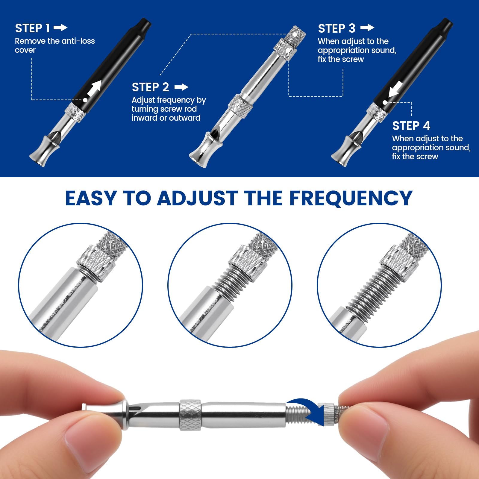 XXINMOH sifflet acier 304, durabilité pour les sessions en extérieur.