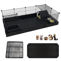Xymoso: cage pour cochon d’Inde avec fond imperméable, facile à nettoyer.