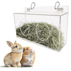 Xymoso nourrisseur-foin-lapin-avec-couvercle pour accès facile et propreté durable.