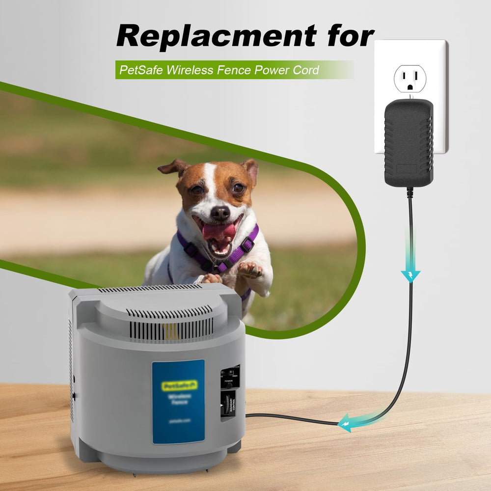 XZGm Câble alimentation 19V Petsafe, charge efficace pour l’émetteur sans fil.