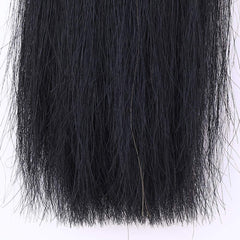 Y.J TAILS extensions: queue noire avec bas coup net pour une finition nette.
