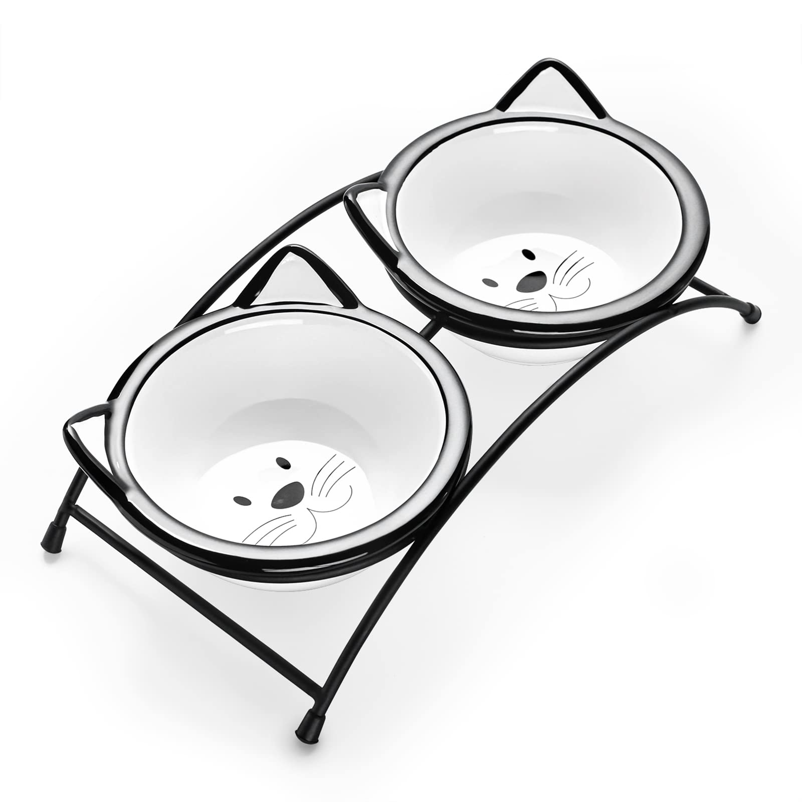 Bols chat surélevés Y YHY pour nourriture et eau, confort et accessibilité.